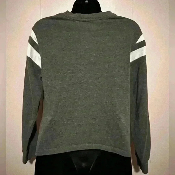 Junior Sz JP Baggy Vintage Crew Neck Disney Mickey Mouse sweatshirt Heather Gray - Picture 3 of 3